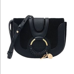 See by Chloé Mini Hana Bag - Black Leather/Suede (NWT)